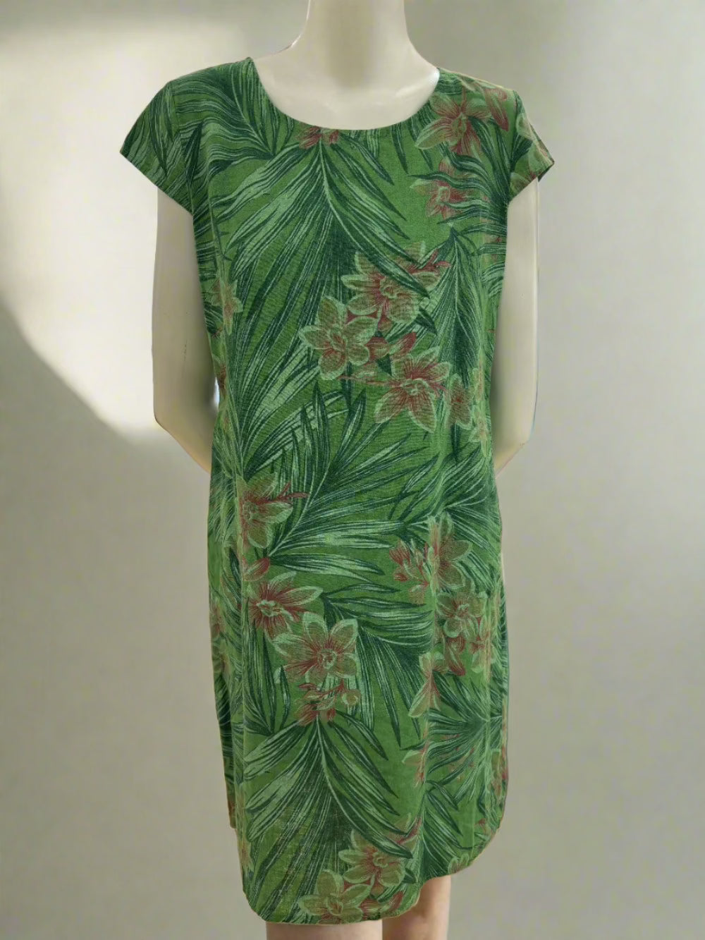 Print Linen/Cotton Dress