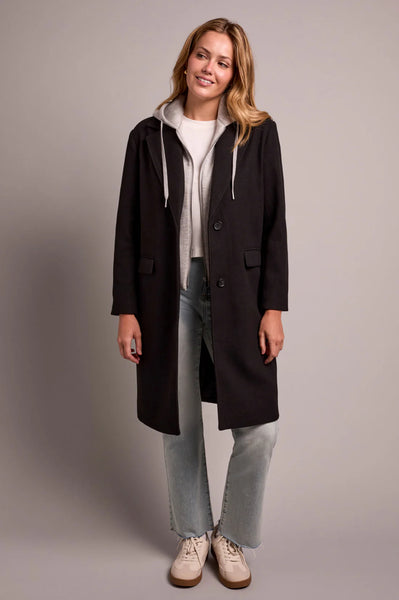 Trench Coat With Fooler Hoodie