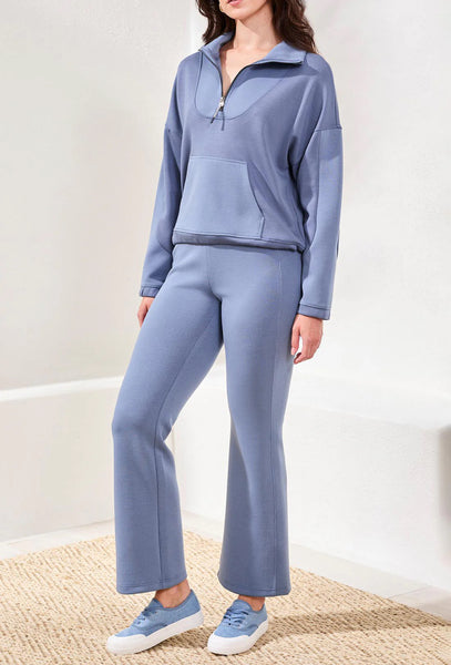 Long Sleeve Mock Neck Top With Zipper