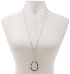 Multi Shape Pendant Necklace Set