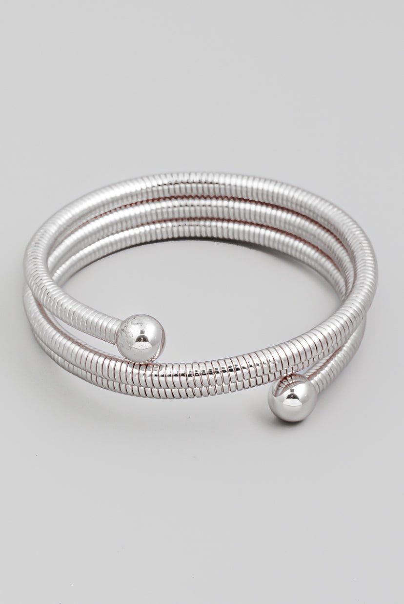 Snake Coil Bangle Bracelet