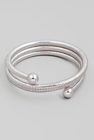 Snake Coil Bangle Bracelet