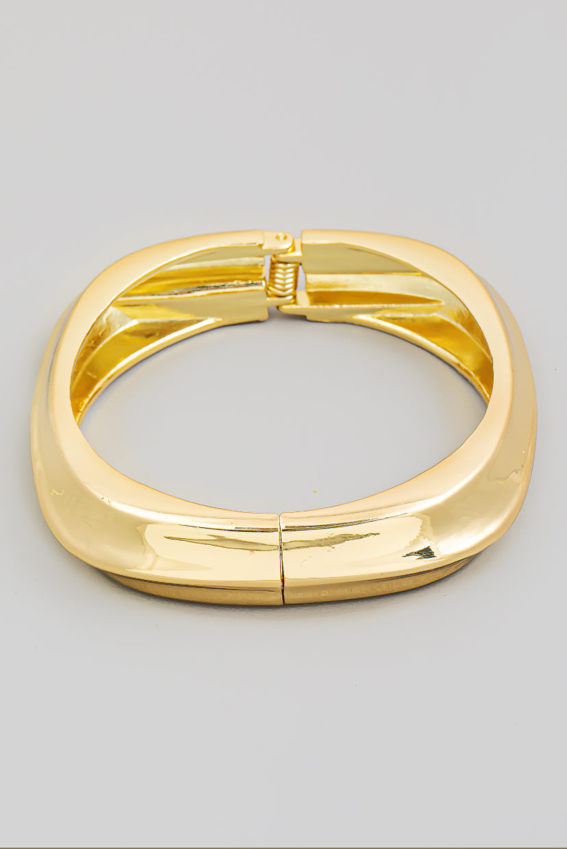 Round Latch Bangle Bracelet