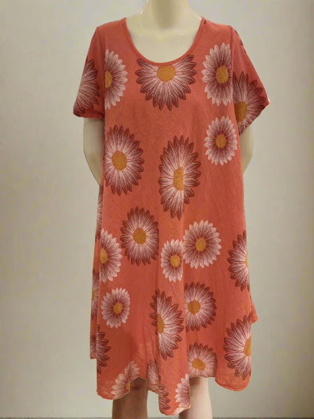 Floral Print Cotton Dress
