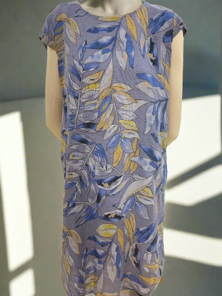 Print Linen/Cotton Dress