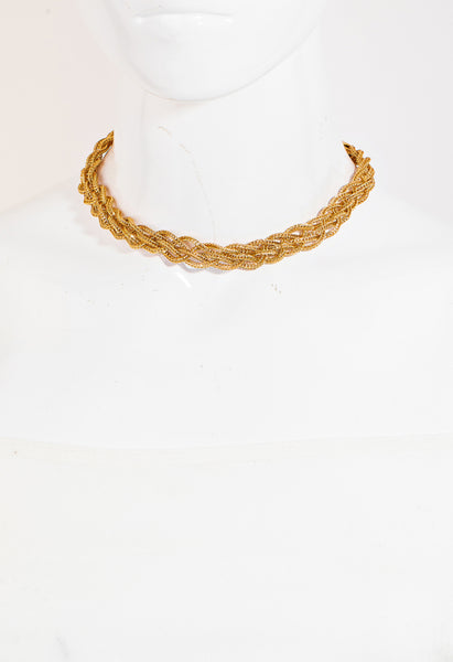 Chain Weave Twist Necklace