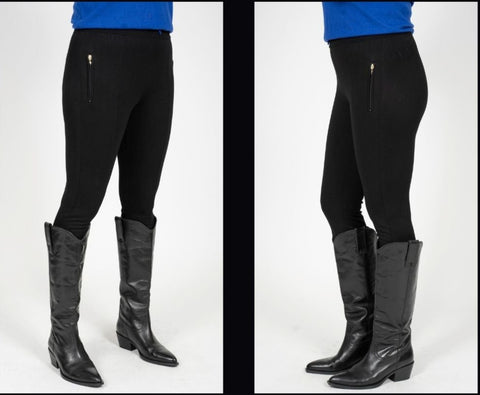 Ponte Legging  W/Cut & Sew Sean front