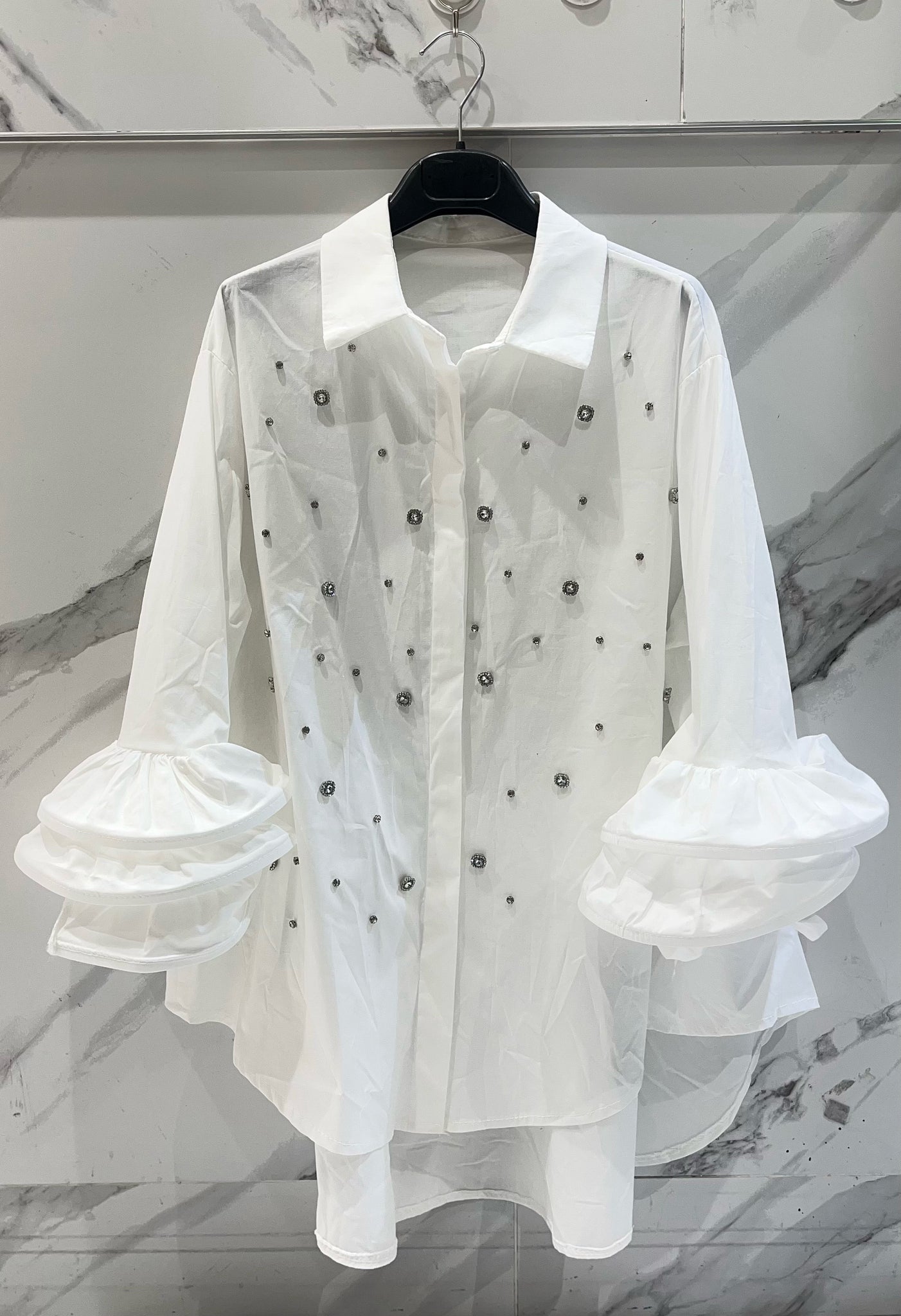 Stone Front Blouse