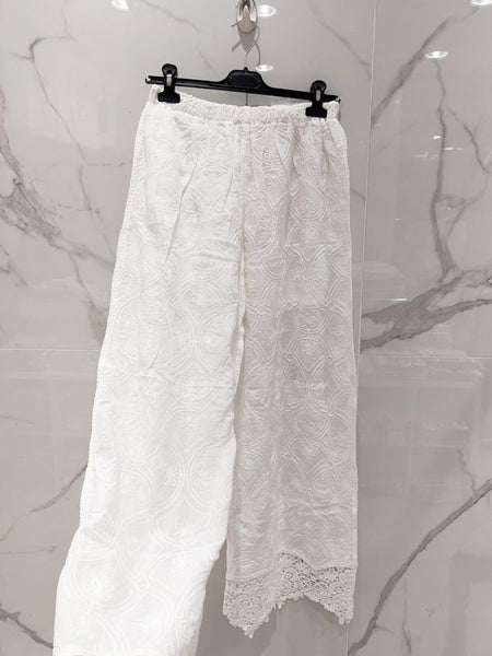 Embroidery Crochet Bottom Pant