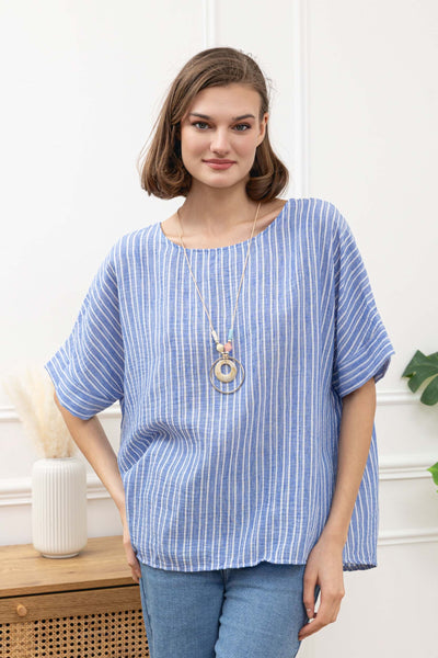 Cotton Mix Stripe Top