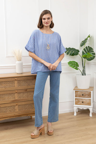 Cotton Mix Stripe Top