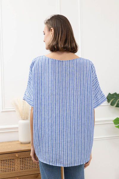 Cotton Mix Stripe Top