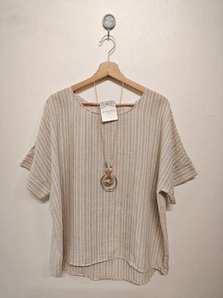 Cotton Mix Stripe Top