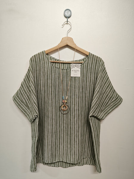 Cotton Mix Stripe Top