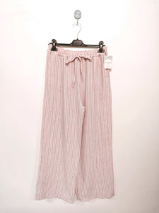 Stripe Cotton/Linen Pants