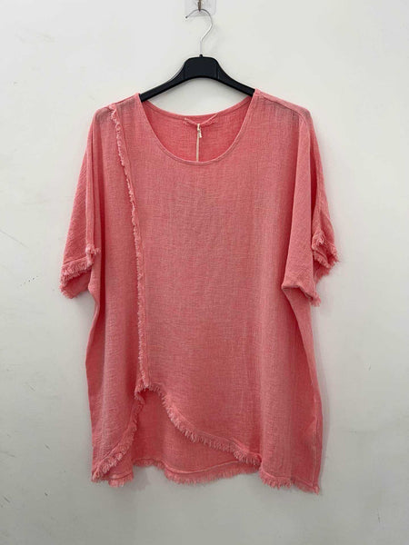Linen/Cotton Mix Top - Italian