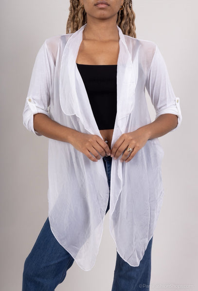Crop Silk Cardigan - Italian