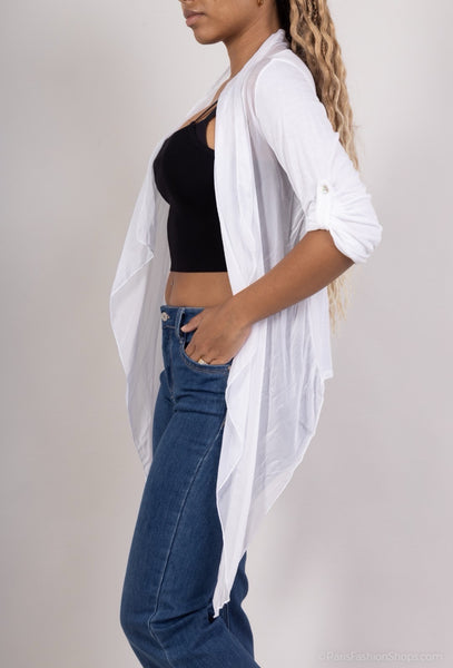 Crop Silk Cardigan - Italian