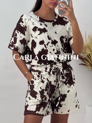 Leopard Print Cotton Mix Top