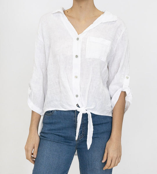 Basic Linen Shirt- Italian