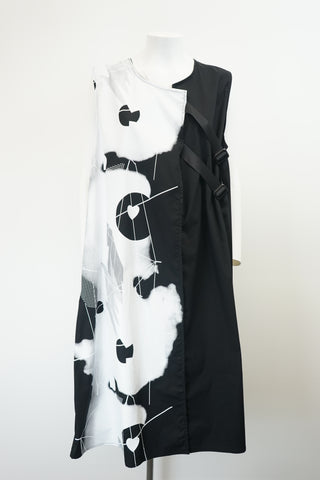 Techno Fabric Printed Dress