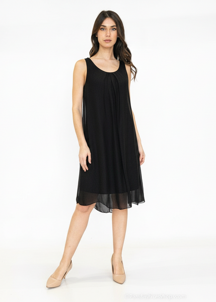 Sleeveless Silk Dress - Italian
