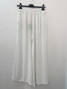 Linen/Cotton Mix Pants - Italian