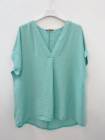 Short Sleeve Air Flow Blouse - Italian