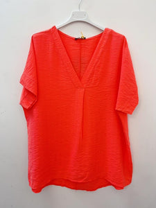 Short Sleeve Air Flow Blouse - Italian