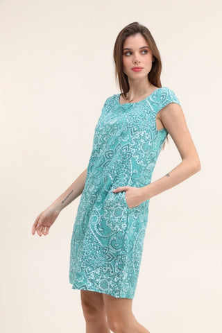 Floral Linen Dress