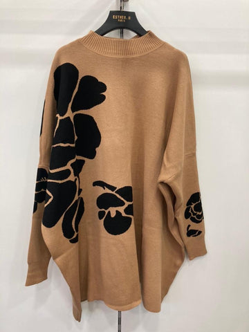 Floral Sweater Tunic