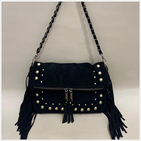 Stud/Fringe Handbag