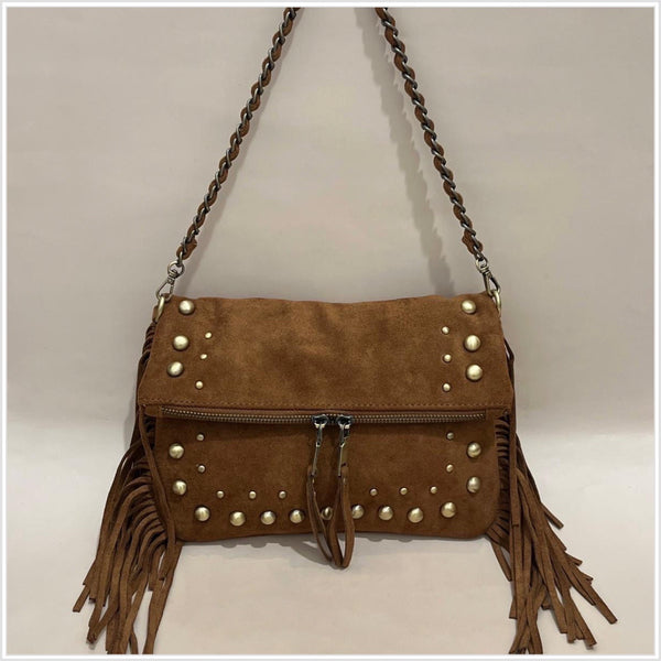 Stud/Fringe Handbag
