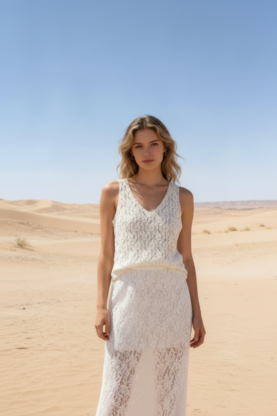 Sleeveless Lace Top