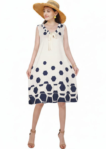 Sleeveless Print Dress