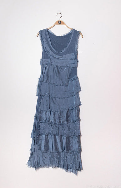 Long Layered Silk Dress - Italian