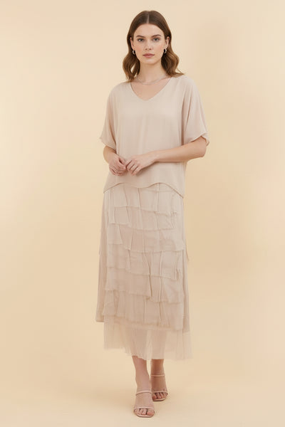 Layered Silk Dress - Italian