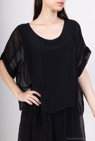 Layered Silk Dress - Italian