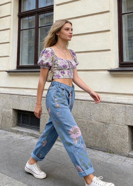Floral Jeans