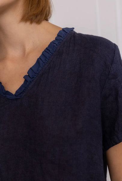 Basic Linen Top- Italian