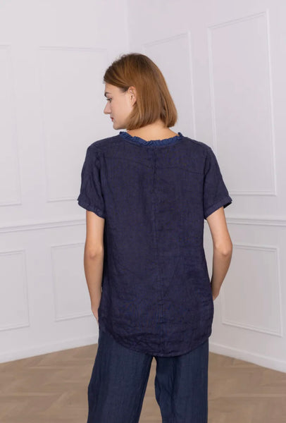 Basic Linen Top- Italian