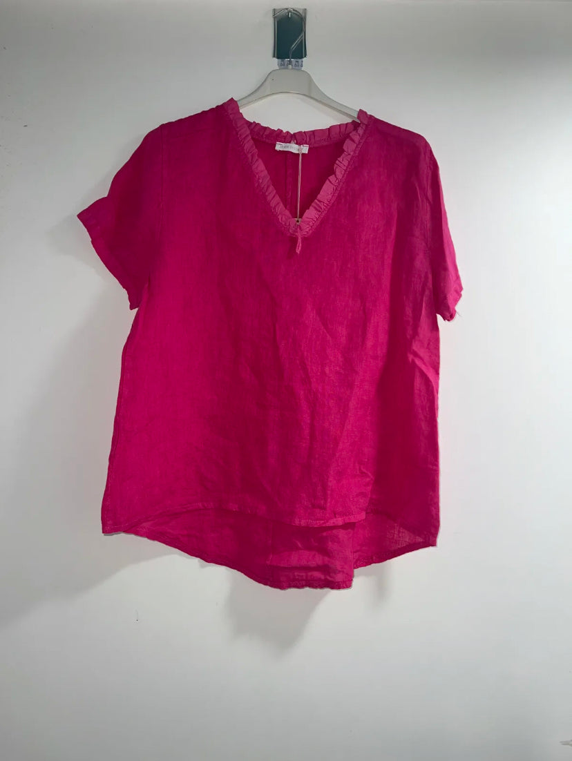 Basic Linen Top- Italian
