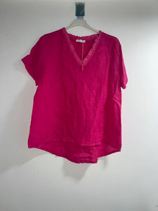 Basic Linen Top- Italian