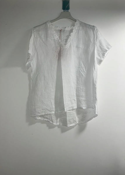 Basic Linen Top- Italian