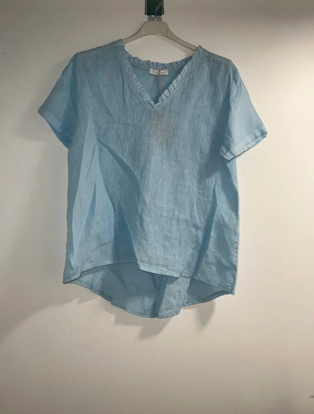 Basic Linen Top- Italian