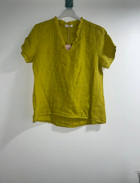 Basic Linen Top- Italian