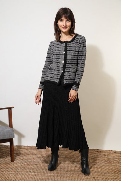 Tweed Sweater Cardigan