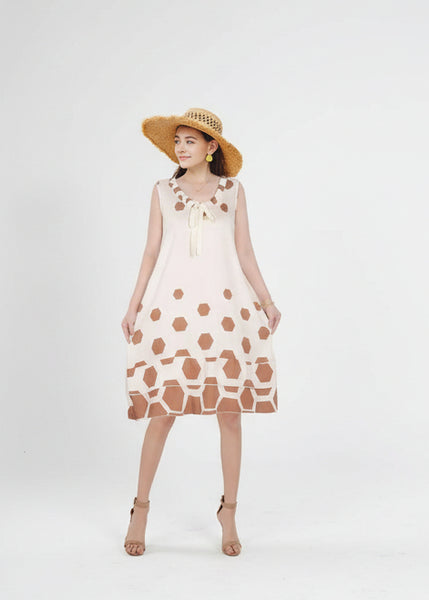 Sleeveless Print Dress