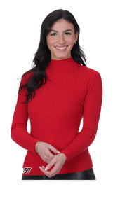 Long Sleeve Mock Neck Sweater