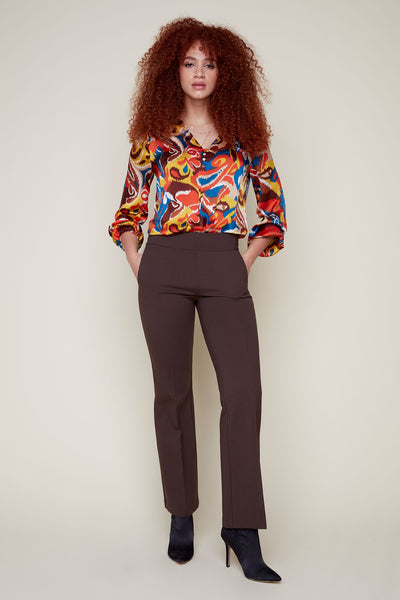 Pull-On Flare Pants